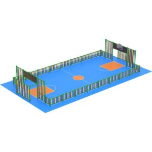 Pista Metálica pintada 8×16 m